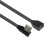 (10cm,Bend left)Versatile USB 2.0 Extension Cable with 90-Degree Head for UK Office and Home Electronics 1