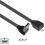 (0.3m, Bend left) Versatile USB 2.0 Extension Cable with 90-Degree Head for UK Office and Home Electronics 4