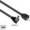 (0.2m,bend up)Versatile USB 2.0 Extension Cable with 90-Degree Head for UK Office and Home Electronics 4