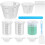 7-Piece Silicone Measuring Cup Set for Epoxy Resin Mixing and UK Kitchen Baking Needs 1