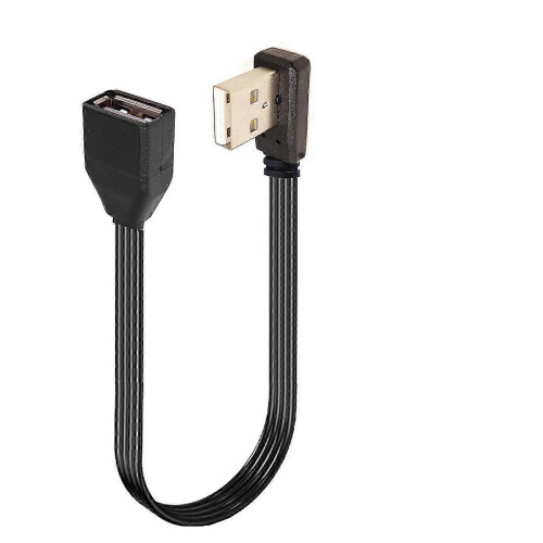 (0.2m, straight head) Versatile USB 2.0 Extension Cable with 90-Degree Head for UK Office and Home Electronics 1
