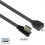 (10cm,Bend left)Versatile USB 2.0 Extension Cable with 90-Degree Head for UK Office and Home Electronics 5