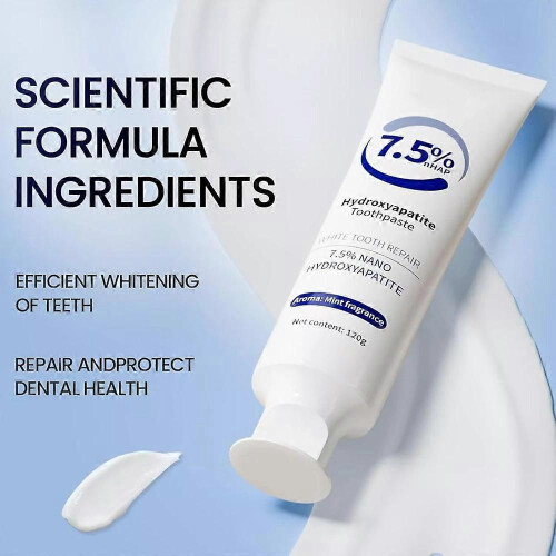 (2pcs)1-3pcs Hydroxyapatite Toothpaste for Enamel Protection,Gentle Mint, Fresh Breath 2