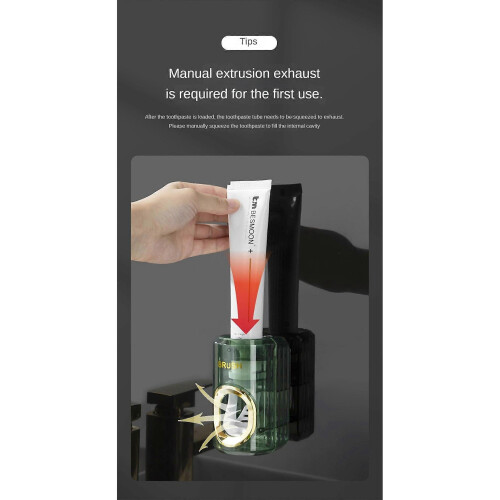 (2x white) 1/2/3pcs Toothpaste Squeezer Wall Mount Automatic Toothpaste Dispenser Waterproof Convenience Toothbrush Holder Bathroom Accessories 2