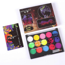 (15 colors pigment) 15 Color Non Toxic Face Body Paint Make Up Palette Kit Water Based Oil Painting