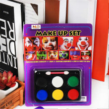 (6 colors pigment) 15 Color Non Toxic Face Body Paint Make Up Palette Kit Water Based Oil Painting