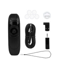 (Black) Musical Kazoo with 5 Flute Diaphragms, Adjustable Tone for Kids & Adults