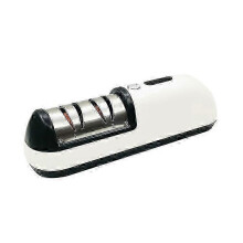 Electric Kitchen Knife Sharpener 2-in-1 with Dual-Stage Grinding for Easy Home Repair and Maintenance