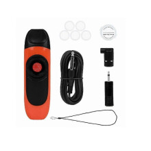 (Orange) Musical Kazoo with 5 Flute Diaphragms, Adjustable Tone for Kids & Adults