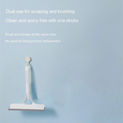 (White) 3 in 1 Window Cleaning Scraper,2025 New Squeegee for Shower Glass Spray Function 1