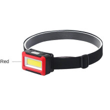 (red) Mini COB LED Headlight Emergency 3 Switch Modes Waterproof Headlamp Camping Lamp