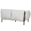 Beliani Garden Sofa Set 4 Seater ESPERIA Metal Grey 4