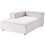 Beliani Chaise Longue ARDAL Corduroy Off-White Right Hand 5