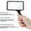 5X Handheld Magnifying Glass - Rectangular Design with Scratch-Resistant Lens for UK Use 4