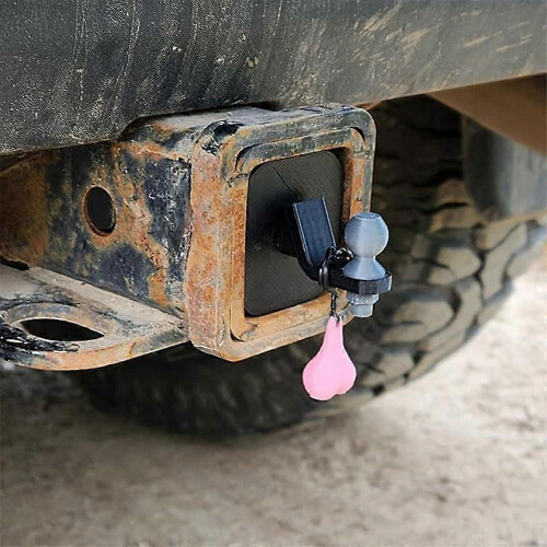 (2pcs) 2024 New 3D Tiny Hitch with Tiny Nuts, 2 x 2-Inch Funny Trailer Hitch Cover 2