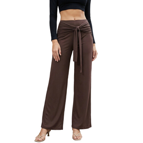 (XL, Chocolate) Pantaloni donna a ogni occasione.