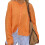 (XL, Orange) Πλεκτή Ζακέτα Γυναικεία με Κουμπιά 1