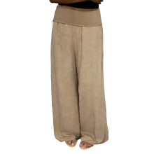 (S, Khaki) Pantalon taille basse pour femme, couleur unie, jambes larges, coupe ample, confortable et décontracté au quotidien.