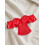 (S, Red) Cóirséad Bustier mBan le Cnaipe, Stíl Ghróidnithe, Ruffled, Gan Strapaí, Barr Caolfheistithe 7
