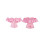 (XS, Pink) Cóirséad Bustier mBan le Cnaipe, Stíl Ghróidnithe, Ruffled, Gan Strapaí, Barr Caolfheistithe 5
