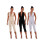 (M, Light Grey) Γυναικεία ολόσωμη φόρμα Capri με V ντεκολτέ, αμάνικη, halter, bodycon, Club Romper 3