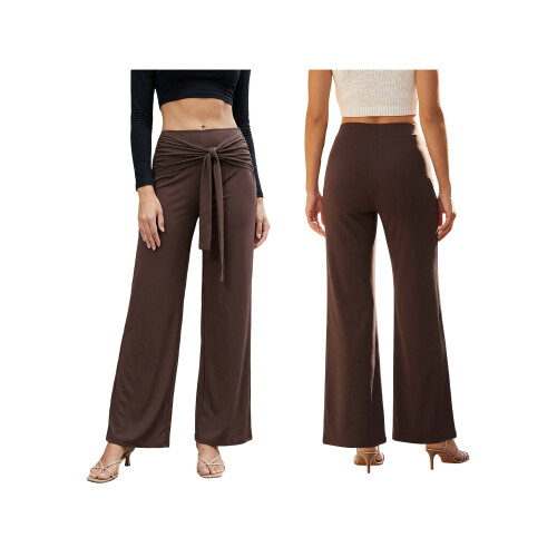 (XL, Chocolate) Pantaloni donna a ogni occasione. 1