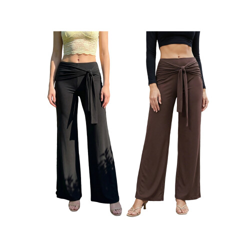 (XL, Chocolate) Pantaloni donna a ogni occasione. 2
