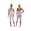 (M, Light Grey) Γυναικεία ολόσωμη φόρμα Capri με V ντεκολτέ, αμάνικη, halter, bodycon, Club Romper 2