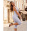 (M, Light Grey) Γυναικεία ολόσωμη φόρμα Capri με V ντεκολτέ, αμάνικη, halter, bodycon, Club Romper 7