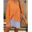 (XL, Orange) Πλεκτή Ζακέτα Γυναικεία με Κουμπιά 4