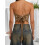 (One Size, Khaki) Γυναικεία πλεκτά τοπ στενή εφαρμογή 7