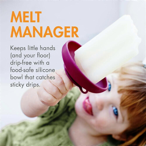 (Green) Popsicle Holders for Kids - Catches Drips Before They Drop 1