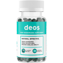 30 Capsules Natural Odor Control Chlorophyll Pills Body Deodorizing Supplement Internal Deodorant