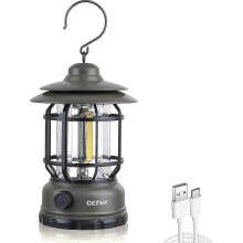 Portable Rechargeable LED Camping Lantern with Dimmable 20300 Lumens and Hanging Hook for UK Outdoor Adventures