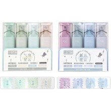 (B and  C) Shimmer Markers Set, Glitter Markers Flexible Nebula Color Glitter Highlighter