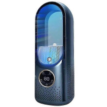 (blue) Portable cold air Leafless conditioning multifunctional air-cooled fan evaporative small air cooler air conditioning natural fan