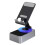 (gray) Bluetooth Audio Power Phone Holder, Phone Stand with Bluetooth Speaker Foldable 1