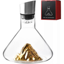 (1500ml, Gold Mountain) Revella Wine Decanter, Revella Decanter, Revella Crystal Clear Wine Decanter