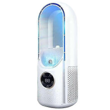 (white) Portable cold air Leafless conditioning multifunctional air-cooled fan evaporative small air cooler air conditioning natural fan