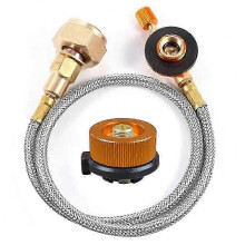 Outdoor Camping Gas Stove Propane Adapter for LPG Tanks, Durable Metal Connector for Portable Burners