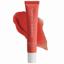 (Poppy) 10 color SummerFridays Nourishing Lip Butter Balm 15g with Light Tint and Sugar Flavor for Daily Moisture