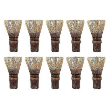 10-Piece Bamboo Matcha Whisk Set with 80 Prongs for Authentic Japanese Green Tea Ceremony Preparation