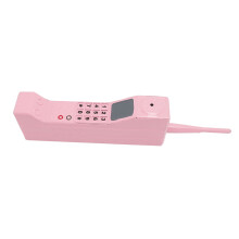Brick Model Iron Pink Vintage Prop 31.5x7x4cm