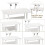 Folding Desk with Wheels Foldable Side Table with Storage Layer for Bedroom Living Room 7