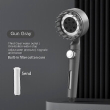(A01) 3 Modes Shower Head High Pressure Showerhead One-Key Stop Water Massage Shower Head With Filter Element Bathroom Accessories