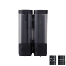 Double No Screw Wall Mounted Soap Dispenser 600ml For-Black