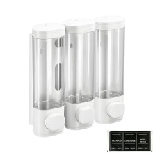 Set Of 3 grasps complimentary Soap Dispensers 900ml-White
