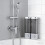 Double No Screw Wall Mounted Soap Dispenser 600ml For-grey 5