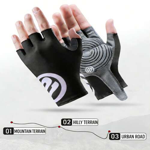 1 Pair Athletic Gloves Ventilated Mesh Fabric Mitts For-Red XL 2