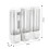 3 Black White Silver ABS Liquid Soap Dispenser Featuring-Black 4